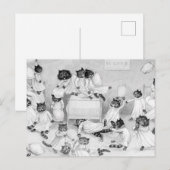 Carte Postale Humour Louis Wain Cat (Devant / Derrière)