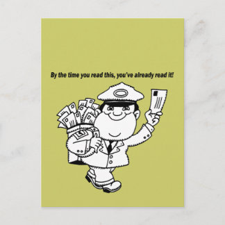 Carte Postale Humour Mailman - Au Moment Où Vous Lisez Ceci ...