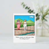 Carte postale Humour mariage amusant (Debout devant)