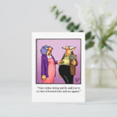 Carte postale Humour mariage amusant (Debout devant)