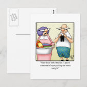 Carte postale Humour mariage amusant (Devant / Derrière)