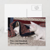 Carte postale Humour Masquée Et Demandée (Devant / Derrière)