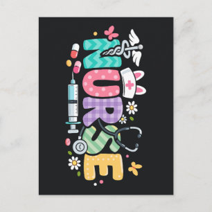 Carte Postale Humour Médical Infirmière de Pâques Mignon