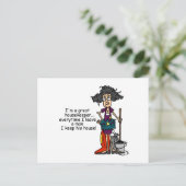 Carte Postale Humour ménager (Debout devant)