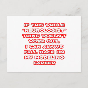 Carte Postale Humour neurologue ... Modélisation de la carrière