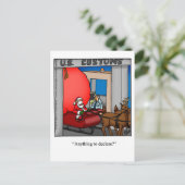 Carte postale Humour Noël Père Noël (Debout devant)