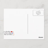 Carte Postale Humour pacifiste mixed martial art (Dos)