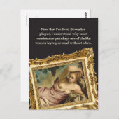 Carte Postale Humour pandémique : Chubby Femmes Sans Bras (Devant / Derrière)