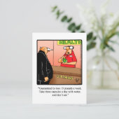 Carte postale Humour perte de poids (Debout devant)