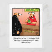 Carte postale Humour perte de poids (Devant)