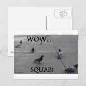 CARTE POSTALE HUMOUR PIGEON (Devant / Derrière)