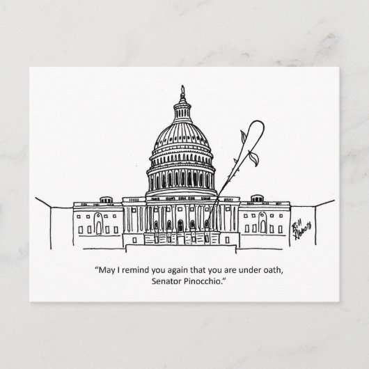 Carte postale humour politique amusant (Devant)