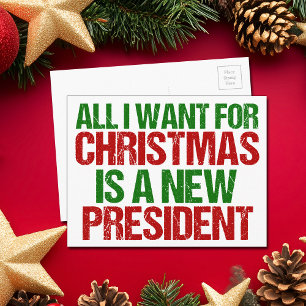 Carte Postale Humour politique drôle de Noël