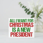 Carte Postale Humour politique drôle de Noël (Debout devant)