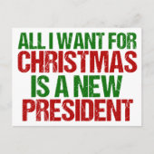 Carte Postale Humour politique drôle de Noël (Devant)