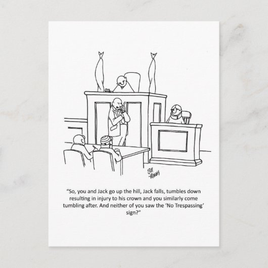 Carte postale Humour pour avocat amusant (Devant)