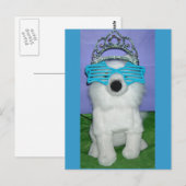 Carte Postale Humour princesse/Tiara (Devant / Derrière)