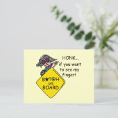 Carte Postale Humour Road Rage (Debout devant)