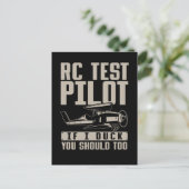 Carte Postale Humour sur avion RC Pilote Modèle d'avion (Debout devant)