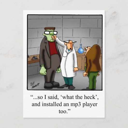 Carte postale Humour technologique (Devant)