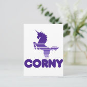Carte Postale Humour Unicorn (Debout devant)