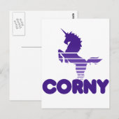 Carte Postale Humour Unicorn (Devant / Derrière)