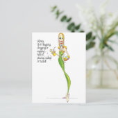 Carte Postale humour vanity girls (Debout devant)