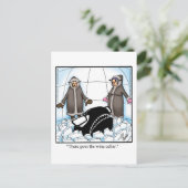 Carte postale Humour vin amusant (Debout devant)