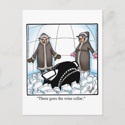 Carte postale Humour vin amusant (Devant)