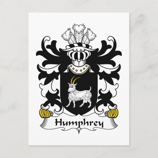 Carte Postale Humphrey Family Crest (Devant)