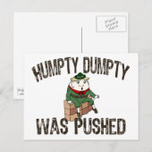 Carte Postale Humpty Dumpty (Devant / Derrière)