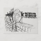 Carte Postale Humpty Dumpty assis sur un mur A. Rackham Small (Devant)