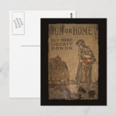 Carte Postale Hun ou Home Acheter des obligations WWI (Devant / Derrière)