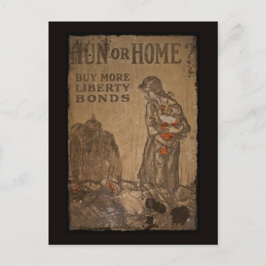 Carte Postale Hun ou Home Acheter des obligations WWI (Devant)