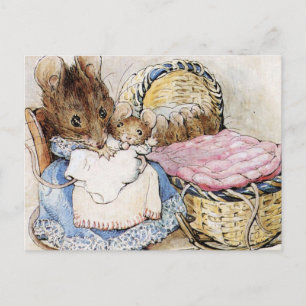 Carte Postale Hunca Munca Ses Bébés Deux Méchants Beatrix Potter