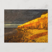Carte Postale Hunstanton Cliffs Côte Norfolk Angleterre UK (Devant)