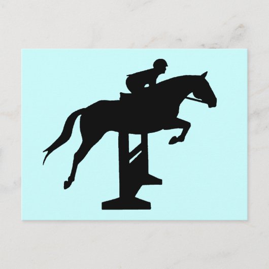 Carte Postale Hunter Jumper Horse & Rider (Devant)