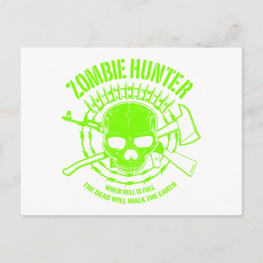 Carte postale Hunter Zombie (Devant)