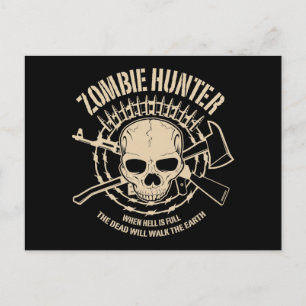 Carte postale Hunter Zombie