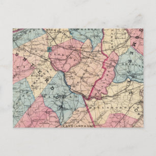 Carte Postale Hunterdon, Somerset Cos, NJ