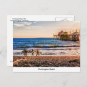 Carte postale Huntington Beach Pier (Devant / Derrière)