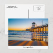 Carte postale Huntington Beach Pier (Devant / Derrière)