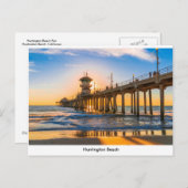 Carte postale Huntington Beach Pier (Devant / Derrière)