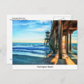 Carte postale Huntington Beach Pier (Devant / Derrière)