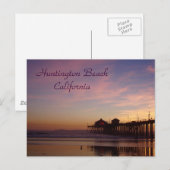 Carte Postale Huntington Beach Pier, Californie (Devant / Derrière)
