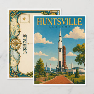 Carte Postale Huntsville Alabama Saturn V GeoSaga