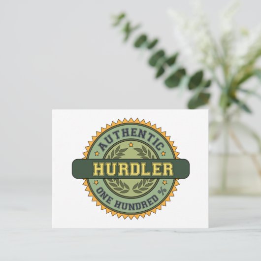Carte Postale Hurdler authentique (Debout devant)