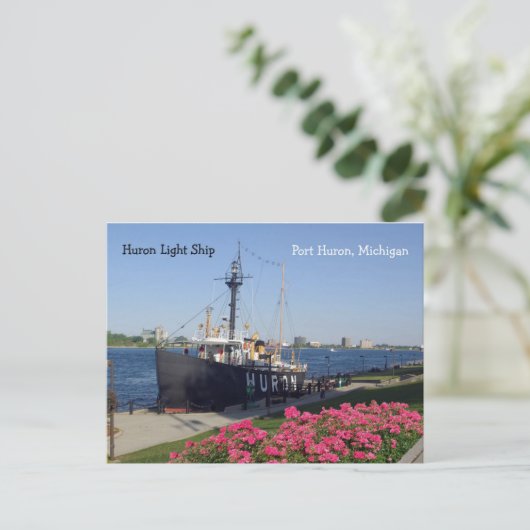 Carte postale Huron Lightship (Debout devant)