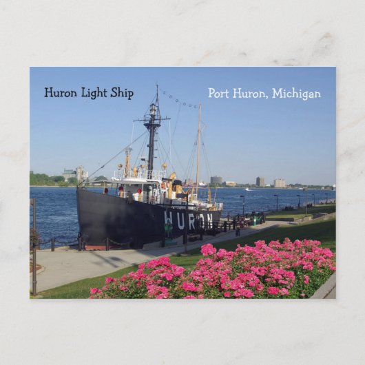 Carte postale Huron Lightship (Devant)