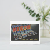 Carte Postale Huron, Ohio - Lac Érié - Scènes de grandes lettres (Debout devant)